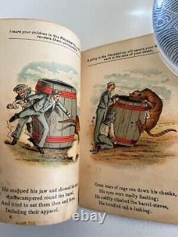 1886 PRUDENTIAL INSURANCE rare antique COMIC BOOK TIGER THE LEFTENANT & BOSUN `