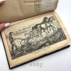 1888 Antique? Corn Agriculture Russian Book Leather Hardcover Marked