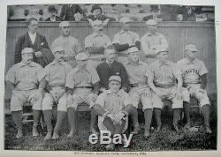 1889 Baseball Rare Antique Illustrated Boston New York Chicago Baltimore Sports