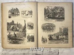 1889 RARE Daisy Dimple's Scrap Book Cassell & Company Pictorial Large HC Antique