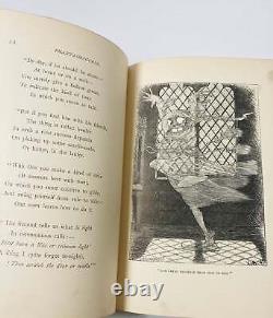 1890 RARE Lewis Carroll Rhyme and Reason antique book FIRST Edition author of Al