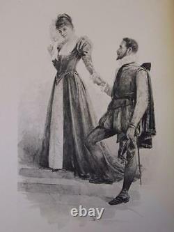 1891 ELIZABETHEAN POEMS Leather FINE BINDING Rare ANTIQUE BOOK Vtg 1st Ed GIFT