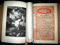 1892 VICTORIAN Family HOLY BIBLE Gustave Dore ANTIQUE Fine Binding UNMARKED Rare