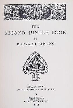 1894 THE JUNGLE BOOK Antique FIRST EDITION 1ST PRINTING Disney RUDYARD KIPLING