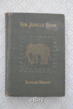 1894 THE JUNGLE BOOK Rare 1ST PRINTING Rudyard KIPLING Antique us FIRST EDITION