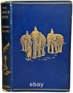 1894 uk edition THE FIRST JUNGLE BOOK Antique RARE Rudyard KIPLING Disney MOWGLI