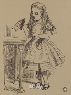 1896 Antique ALICE IN WONDERLAND Alice's RARE EDITION Adventures Child 1st Book