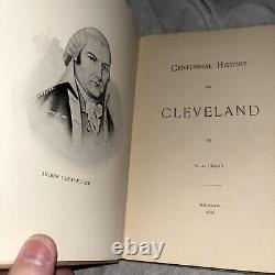 1896 Antique Rare Centennial History of Cleveland Ohio OH History Clara Urann