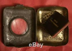 1896 Antique Rare miniature new testament bible David Brice Holder & Magnifier