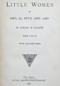 1898 LITTLE WOMEN Civil War Victorian RARE Antique SLAVERY men LOUISA MAY ALCOTT