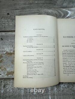 1898 RARE Antique Fishing Book Fly-Fishing & Fly-Making