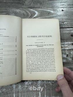 1898 RARE Antique Fishing Book Fly-Fishing & Fly-Making