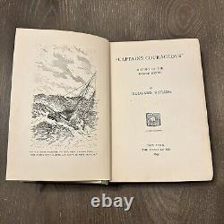 1899 Antique, Rare Book Captains Courageous by Rudyard Kipling (1899, Hardcover)