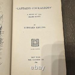 1899 Antique, Rare Book Captains Courageous by Rudyard Kipling (1899, Hardcover)