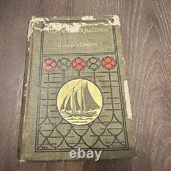 1899 Antique, Rare Book Captains Courageous by Rudyard Kipling (1899, Hardcover)