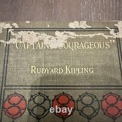 1899 Antique, Rare Book Captains Courageous by Rudyard Kipling (1899, Hardcover)