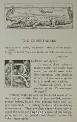 1899 edition THE JUNGLE BOOK SET Antique RARE Mowgli FIRST & 2 Rudyard KIPLING