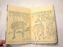 18th C. Tachibana Morikuni Illustrated Book Story Of Animals Rare 3/3