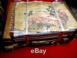 19-740 RARE Japanese Carving WOODBLOCK of Woodblock print book SOBUN