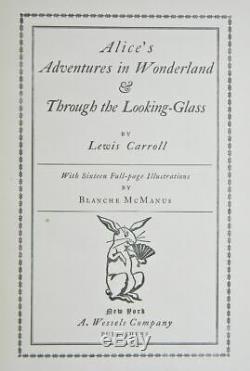 1900 ALICE IN WONDERLAND Antique FIRST EDITION Alice's RARE Adventures CARROLL