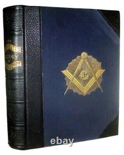 1900 Antique Freemasonry Pictorial History Knights Templar Crusades Occult Book