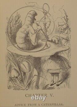 1901 ALICE IN WONDERLAND Alice's RARE EDITION Adventures Antique Child 1st Book