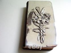 1904 Large Solid Silver Common Prayer Book-bible-rare Lily Design -art Nouveau