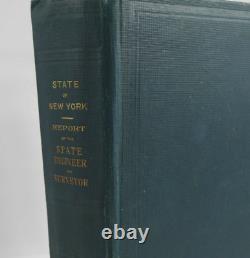 1905 New York Report of State Engineer. Owner James Burden NYC Rare Antique Book