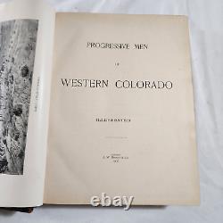 1905 Progressive Men of Western Colorado- Rare Antique Book- A. W. Bowen- 1st Ed