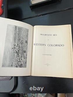 1905 Progressive Men of Western Colorado- Rare Antique Book- A. W. Bowen- 1st Ed