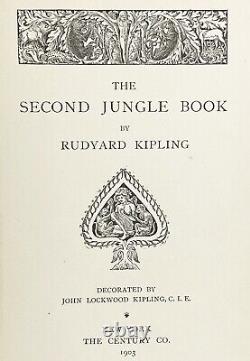 1905 edition THE JUNGLE BOOK Antique FIRST & 2ND early printing RUDYARD KIPLING