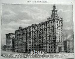 1908 NEW YORK CITY ANTIQUE PHOTO BOOK Architecture Buildings Streets Parks RARE
