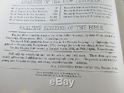 1908 THE STUDENTS BIBLE COMMENTARY Colored Map Antique Old RARE Book ESTATE FIND