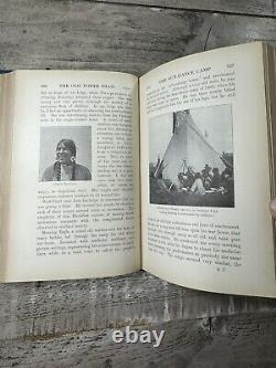 1910 Antique History Book The Old North Trail Blackfeet Indians Rare 1st ed