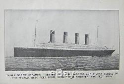 1912 TITANIC Antique 1ST ED Maritime RARE Carpathia RMS Cunard WHITE STAR LINE