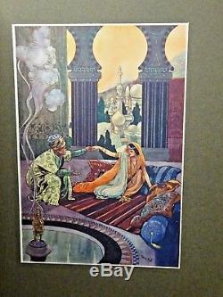 1912 The Arabian Nights RENE BULL Ex Rare Edition! 20 COLOUR PLATES Antique Book