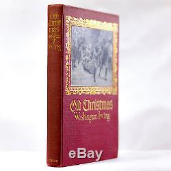 1916 Old Christmas Washington Irving Rare Antique Illustrated Ghost Tale England