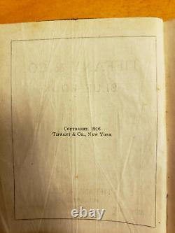 1916 Tiffany & Co. Blue Book Volume XXIV New York Rare Find Antique