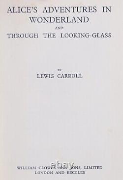 1920 ALICE IN WONDERLAND Antique FIRST EDITION Adventures ART DECO carroll RARE