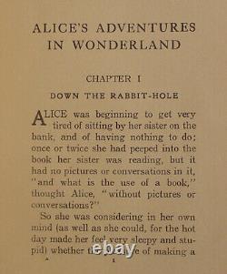 1920 ALICE IN WONDERLAND Antique FIRST EDITION Adventures ART DECO carroll RARE