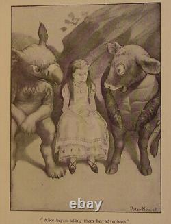 1920 ALICE IN WONDERLAND Antique FIRST EDITION Adventures ART DECO carroll RARE