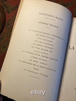 1921 Collection Bleue Anatole France 13 Volume Set, Antique French/Paris