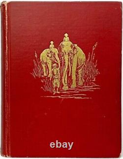 1925 THE JUNGLE BOOK Antique FIRST EDITION STATED Rudyard KIPLING art COLOR B&W