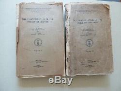 1927 / Philippines Triangulation / 44 Fold Out Maps / Two Volumes / Very Rare