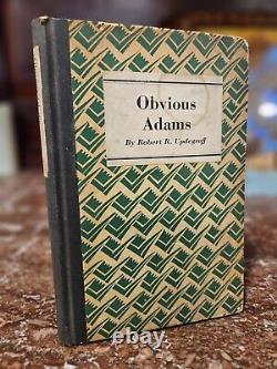 1929 Antique Book / Obvious Adams, Robert Updegraff / Rare / Good Condition