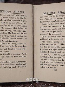 1929 Antique Book / Obvious Adams, Robert Updegraff / Rare / Good Condition