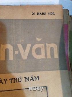 1930's Very Rare Vietnamese Antique Magazine Phu Nu Tan Van First Women