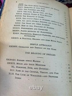 1935 The Book Fortune Telling by Madame Fabia Antique Huge Witch Heirloom