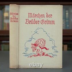 1937 Brothers Grimm Fairy Tales Dragons Monsters Occult Demons Myth Rare Antique