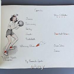 1949 Girls Teen Time School Memory Book Rare NEW & Unused Vintage Antiquarian